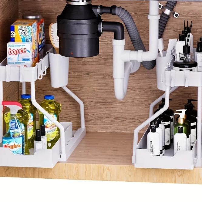 2-Tier Under Sink Expandable Organizer