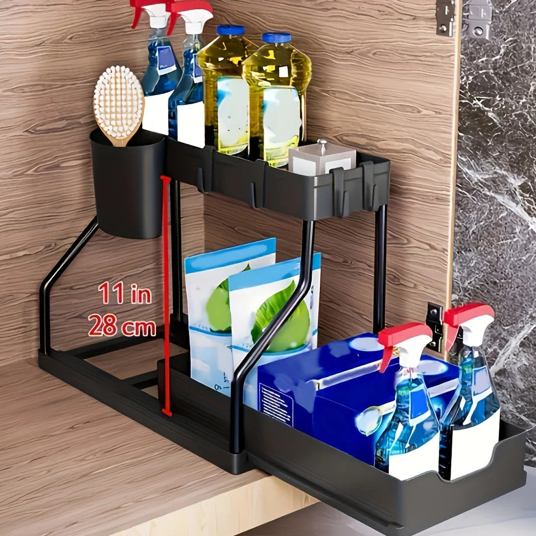 2-Tier Under Sink Expandable Organizer