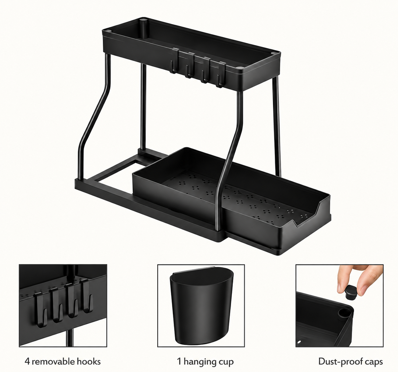 2-Tier Under Sink Expandable Organizer